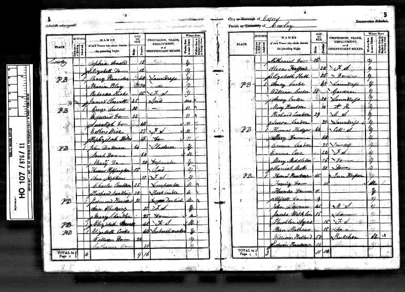 Rippington (Thomas) 1841 Census